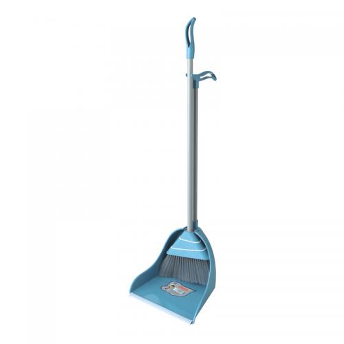 Plastic broom dust pan