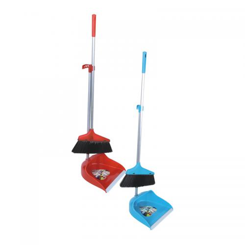 Plastic broom dust pan